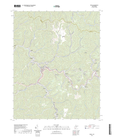 United States Geological Survey Welch, WV (2023, 24000-Scale) digital map