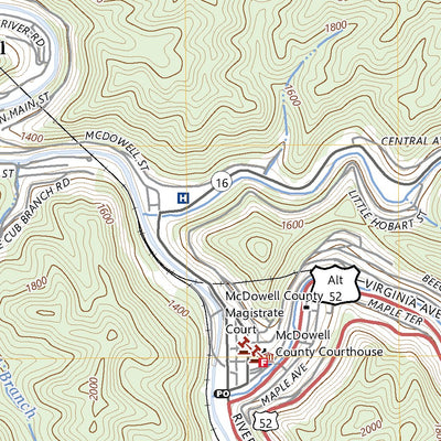 United States Geological Survey Welch, WV (2023, 24000-Scale) digital map