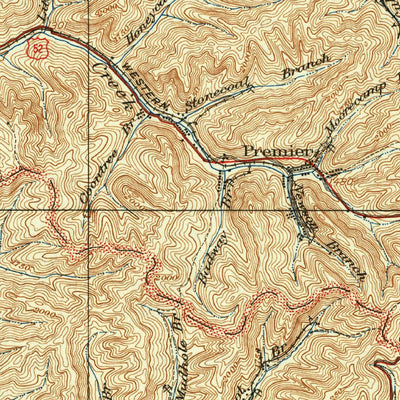 United States Geological Survey Welch, WV-VA (1926, 62500-Scale) digital map