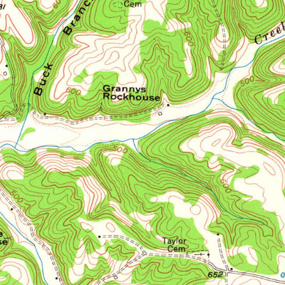 United States Geological Survey Welchs Creek, KY (1954, 24000-Scale) digital map