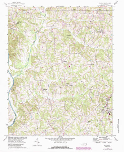United States Geological Survey Welcome, NC (1969, 24000-Scale) digital map