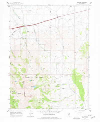 United States Geological Survey Welcome, NV (1967, 24000-Scale) digital map
