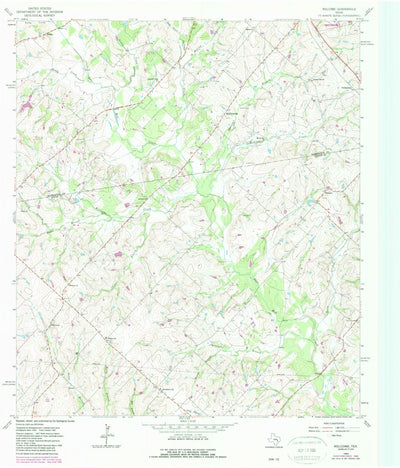 United States Geological Survey Welcome, TX (1963, 24000-Scale) digital map