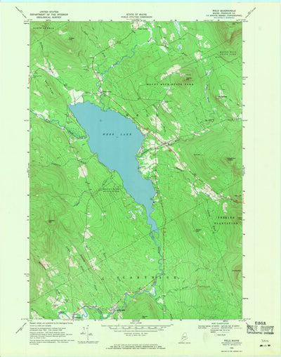 United States Geological Survey Weld, ME (1968, 24000-Scale) digital map