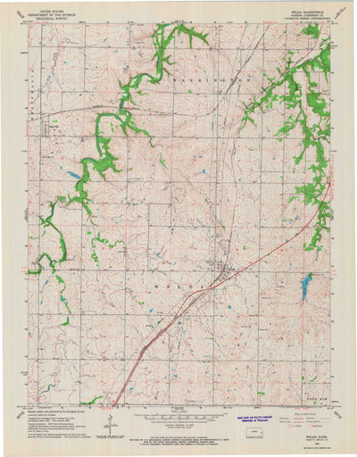 United States Geological Survey Welda, KS (1966, 24000-Scale) digital map