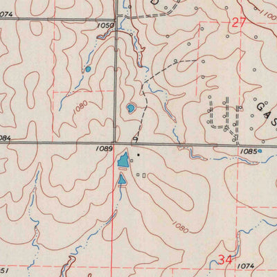 United States Geological Survey Welda, KS (1966, 24000-Scale) digital map