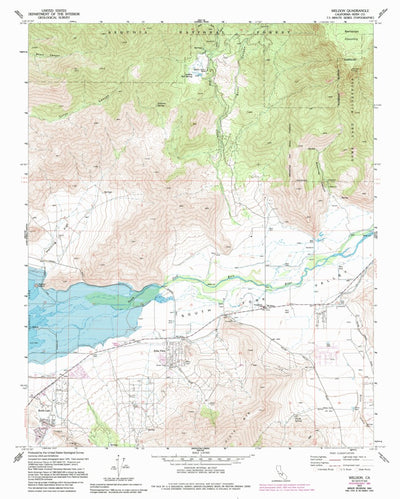 United States Geological Survey Weldon, CA (1972, 24000-Scale) digital map