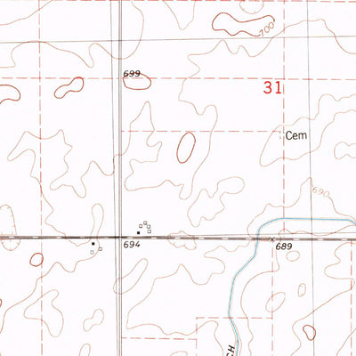 United States Geological Survey Weldon East, IL (1979, 24000-Scale) digital map