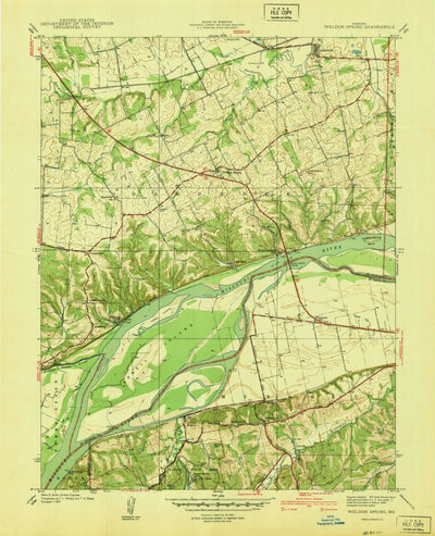 United States Geological Survey Weldon Spring, MO (1940, 24000-Scale) digital map