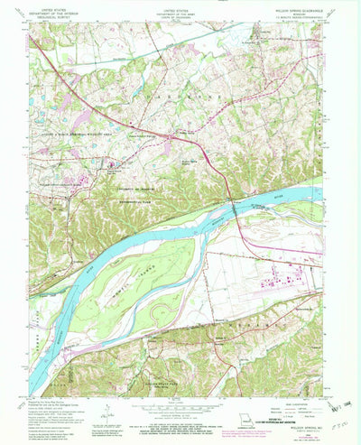 United States Geological Survey Weldon Spring, MO (1954, 24000-Scale) digital map