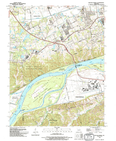United States Geological Survey Weldon Spring, MO (1994, 24000-Scale) digital map
