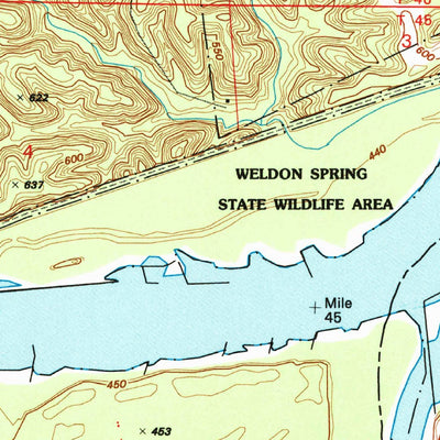 United States Geological Survey Weldon Spring, MO (1994, 24000-Scale) digital map