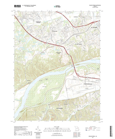 United States Geological Survey Weldon Spring, MO (2021, 24000-Scale) digital map