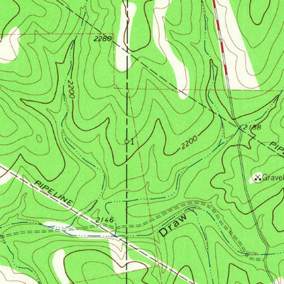 United States Geological Survey Well Hollow, TX (1964, 24000-Scale) digital map