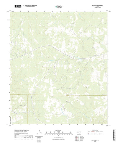 United States Geological Survey Well Hollow, TX (2022, 24000-Scale) digital map