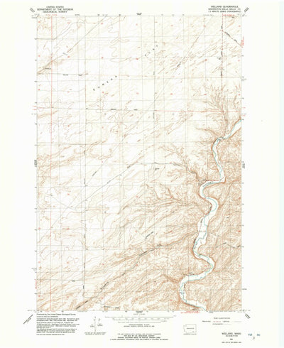 United States Geological Survey Welland, WA (1992, 24000-Scale) digital map