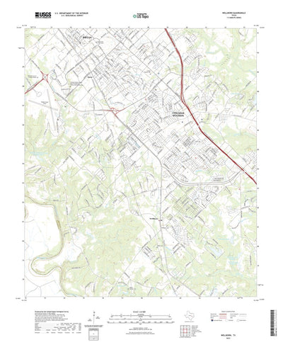 United States Geological Survey Wellborn, TX (2022, 24000-Scale) digital map