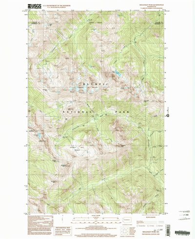 United States Geological Survey Wellesley Peak, WA (1999, 24000-Scale) digital map
