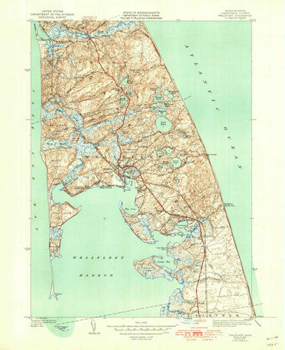 United States Geological Survey Wellfleet, MA (1944, 24000-Scale) digital map