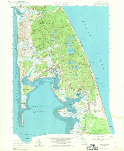 United States Geological Survey Wellfleet, MA (1958, 24000-Scale) digital map