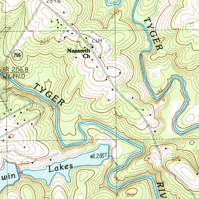 United States Geological Survey Wellford, SC (1983, 24000-Scale) digital map