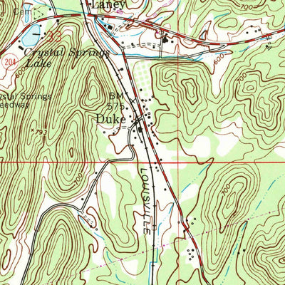United States Geological Survey Wellington, AL (1956, 24000-Scale) digital map
