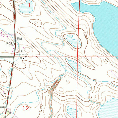 United States Geological Survey Wellington, CO (1960, 24000-Scale) digital map