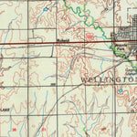 United States Geological Survey Wellington, KS (1985, 100000-Scale) digital map