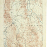 United States Geological Survey Wellington, NV-CA (1891, 125000-Scale) digital map