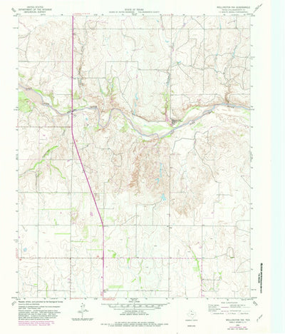 United States Geological Survey Wellington NW, TX (1959, 24000-Scale) digital map
