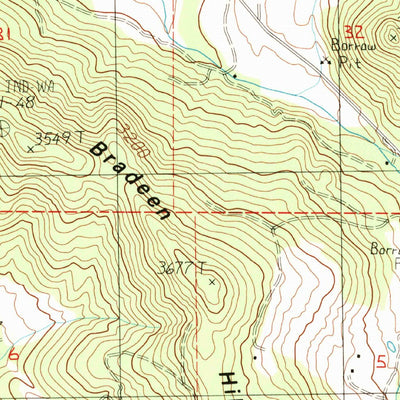 United States Geological Survey Wellington Peak, WA (1985, 24000-Scale) digital map