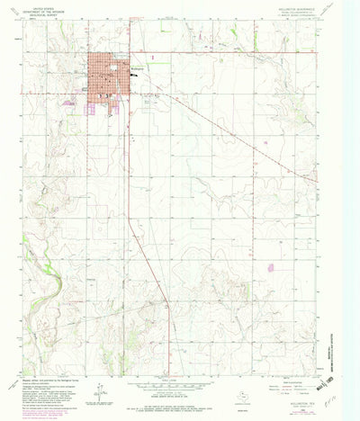 United States Geological Survey Wellington, TX (1964, 24000-Scale) digital map