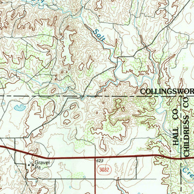 United States Geological Survey Wellington, TX-OK (1986, 100000-Scale) digital map