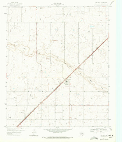 United States Geological Survey Wellman, TX (1969, 24000-Scale) digital map