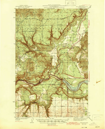 United States Geological Survey Wellpinit, WA (1944, 62500-Scale) digital map