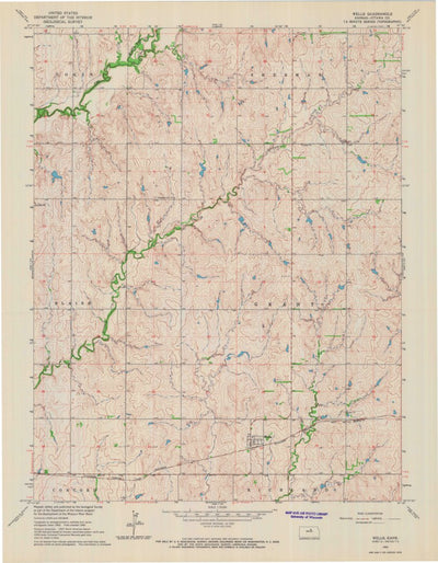 United States Geological Survey Wells, KS (1965, 24000-Scale) digital map