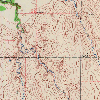 United States Geological Survey Wells, KS (1965, 24000-Scale) digital map
