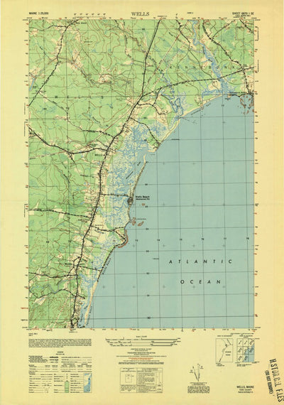 United States Geological Survey Wells, ME (1949, 25000-Scale) digital map