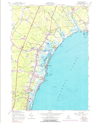 United States Geological Survey Wells, ME (1956, 24000-Scale) digital map