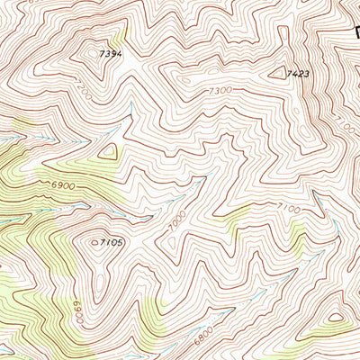 United States Geological Survey Wells Peak, NV (1968, 24000-Scale) digital map