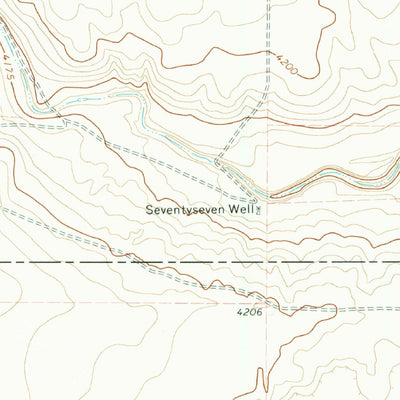 United States Geological Survey Wells Ranch, TX (1973, 24000-Scale) digital map