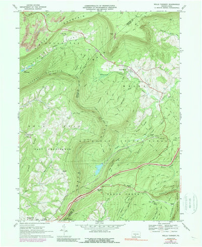 United States Geological Survey Wells Tannery, PA (1968, 24000-Scale) digital map
