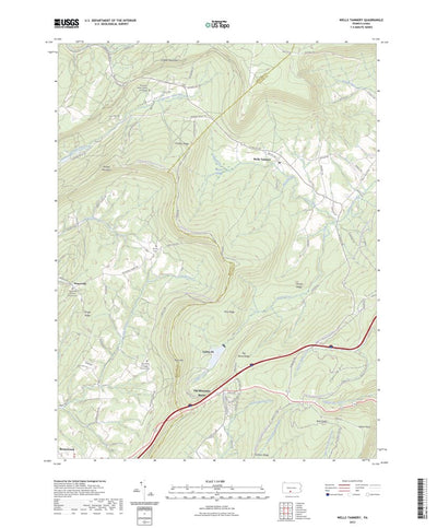 United States Geological Survey Wells Tannery, PA (2023, 24000-Scale) digital map