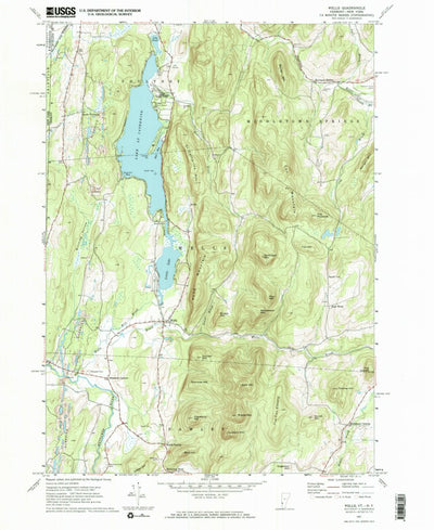 United States Geological Survey Wells, VT-NY (1967, 24000-Scale) digital map