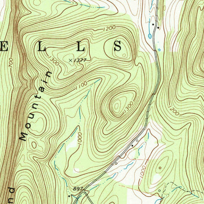 United States Geological Survey Wells, VT-NY (1967, 24000-Scale) digital map