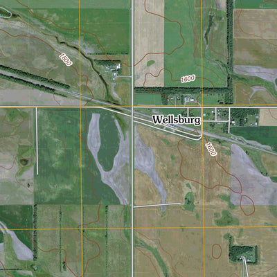 United States Geological Survey Wellsburg, ND (2011, 24000-Scale) digital map