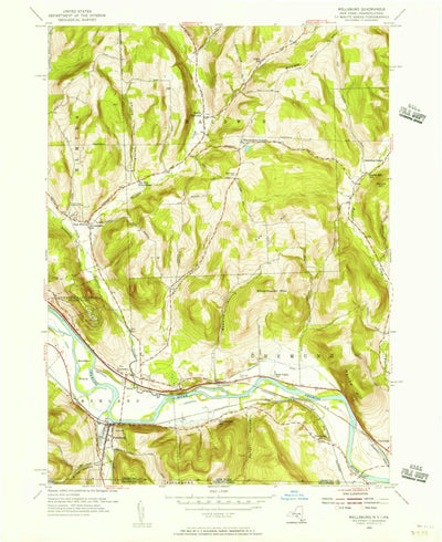 United States Geological Survey Wellsburg, NY-PA (1954, 24000-Scale) digital map