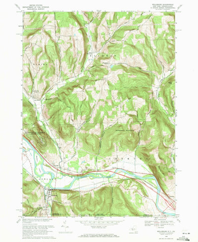 United States Geological Survey Wellsburg, NY-PA (1969, 24000-Scale) digital map