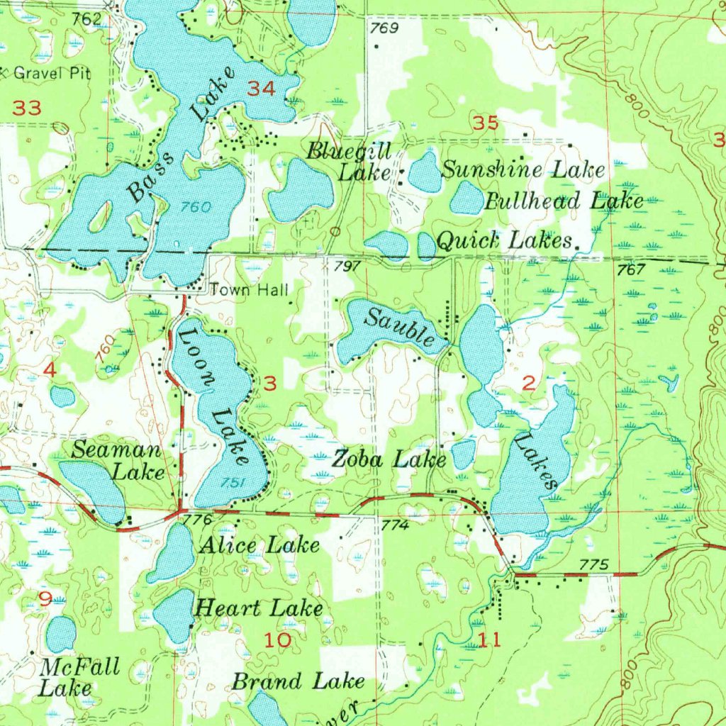 Wellston, MI (1957, 62500-Scale) Map by United States Geological Survey ...