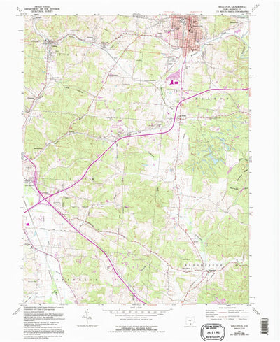 United States Geological Survey Wellston, OH (1961, 24000-Scale) digital map